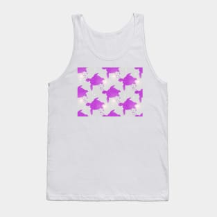 SEA Turtle Love Hearts Purple Tank Top